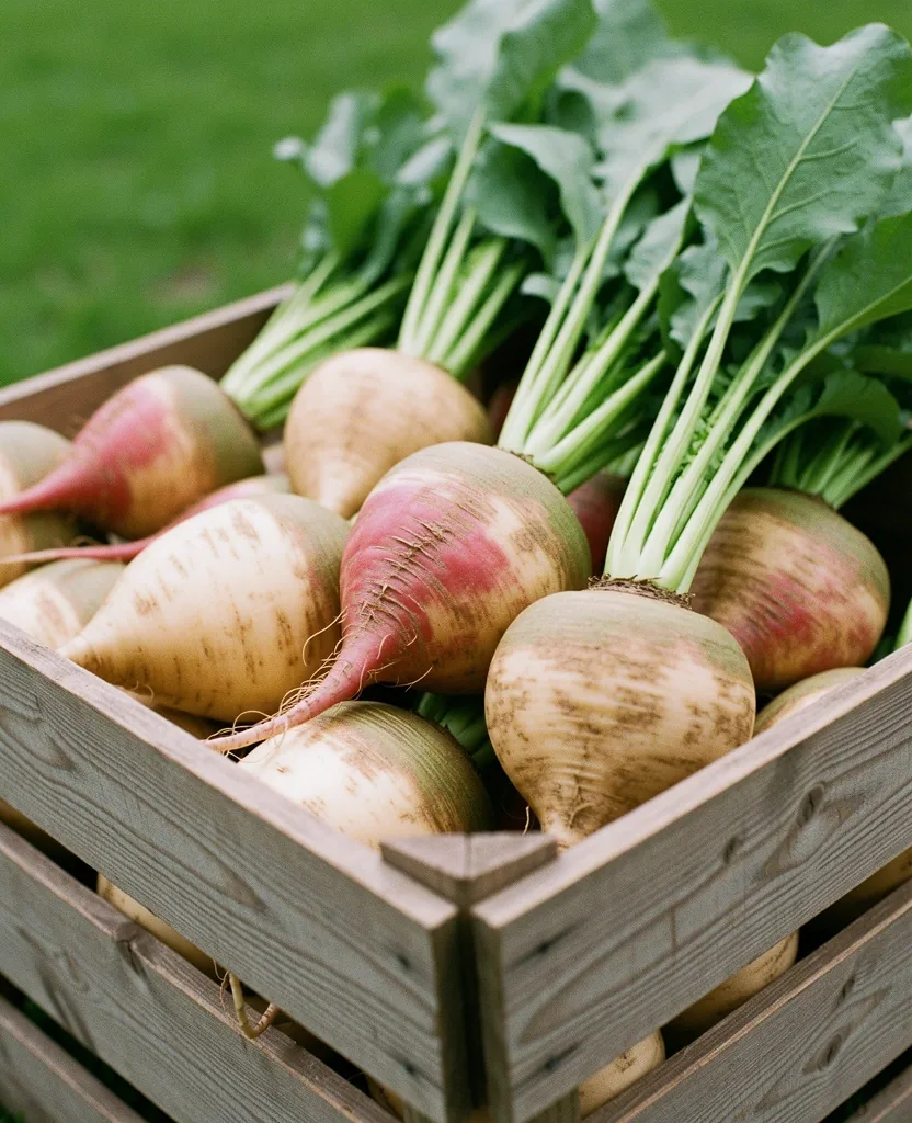 Seasonal root vegetables