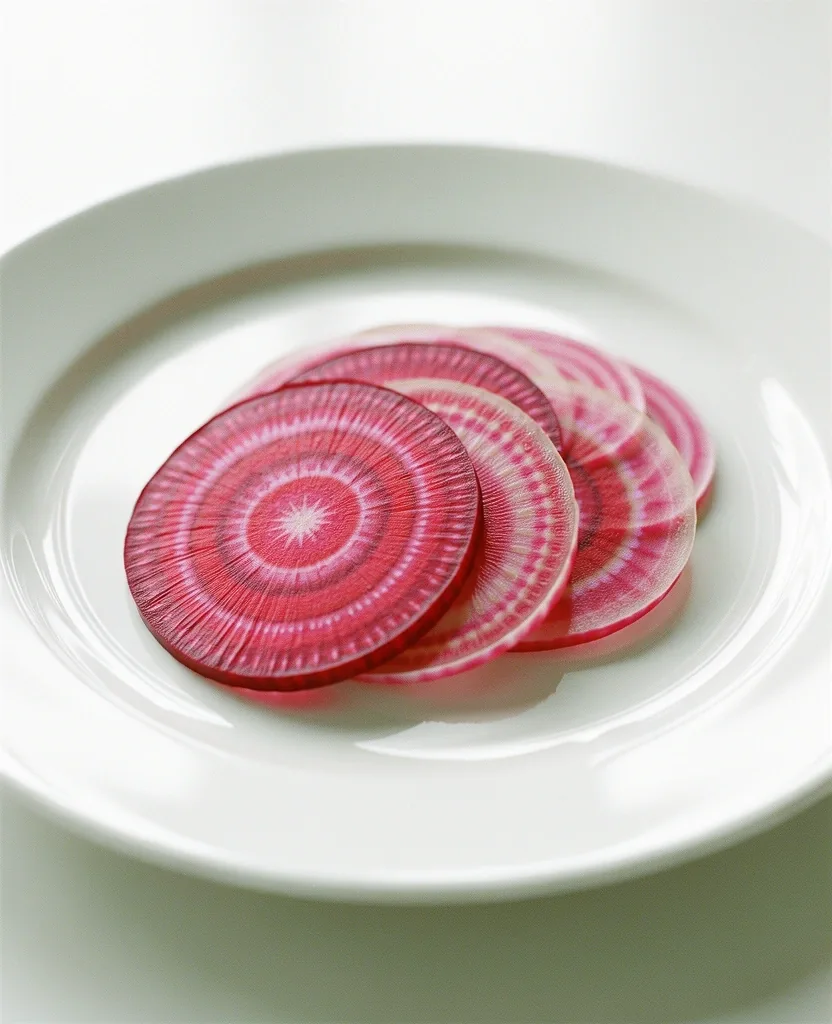 Minimalist beet slices